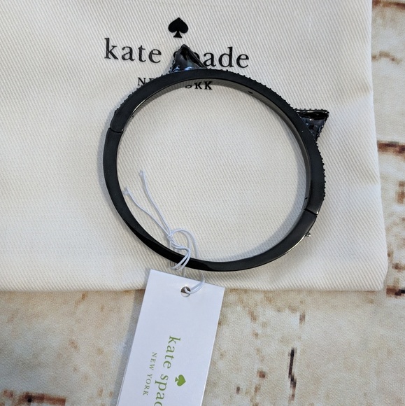 Last1 Kate Spade Jazz Thing Up Pave Cat Ear Bangle - Picture 6 of 7